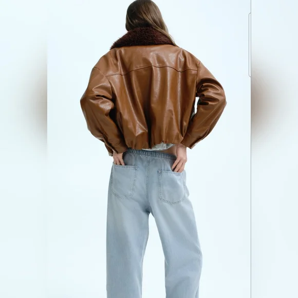 NWT H&M Blue Pull On Jeans Size S - Picture 3 of 7